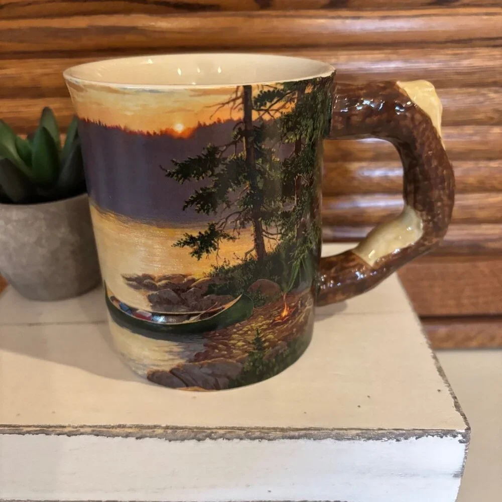Summer Sunrise-Camping Wild Things Coffee Mugs Cups Made Tumbler Persia Clayton